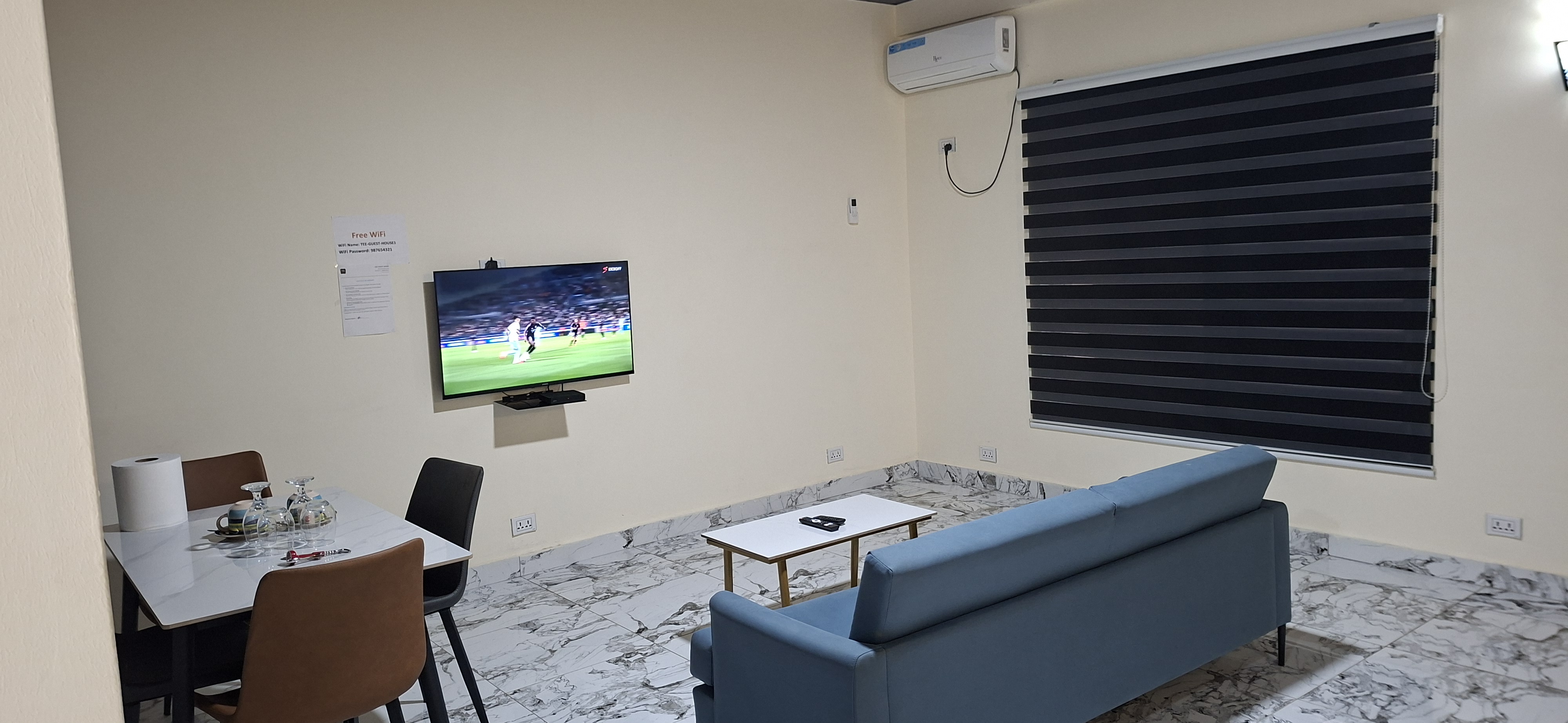 Inside the apartment at TEE Guest House