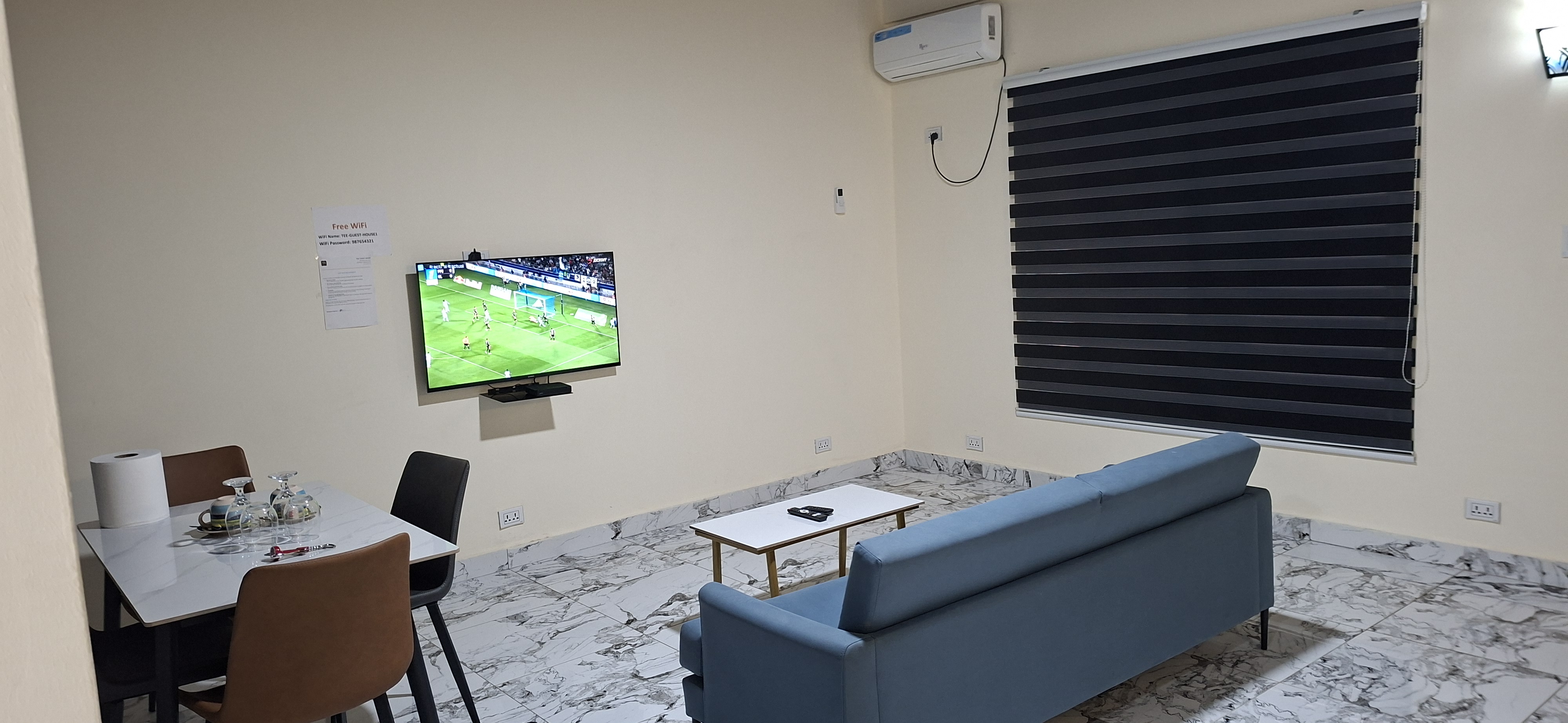 Inside the apartment at TEE Guest House